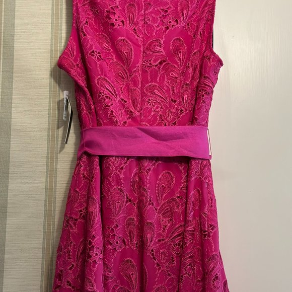 NWT-Beautiful Dress-SHOSHANNA MIDNIGHT Sleeveless Gown-Stunning Fuchsia-Size12